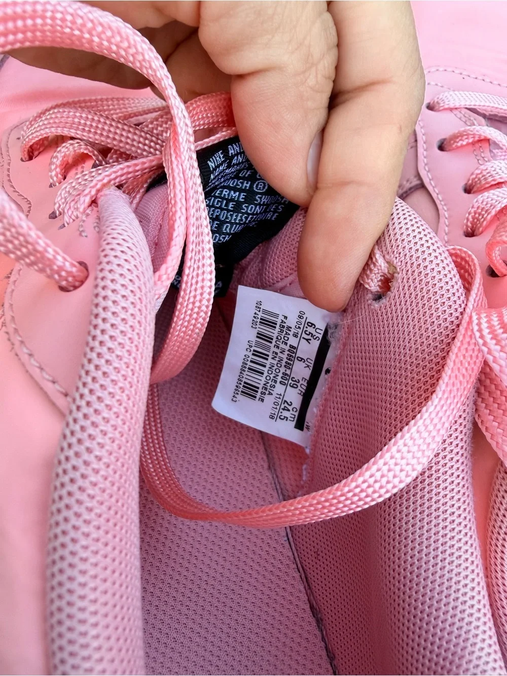 Nike Air Force One Low GS Valentine's Day Coral  BQ6980-600 Size 6.5Y